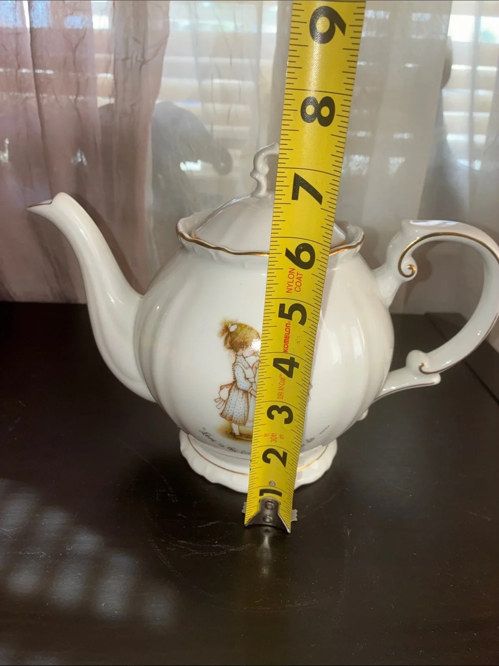 Vintage HOLLY HOBBIE PORCELAIN Tea Kettle RARE!